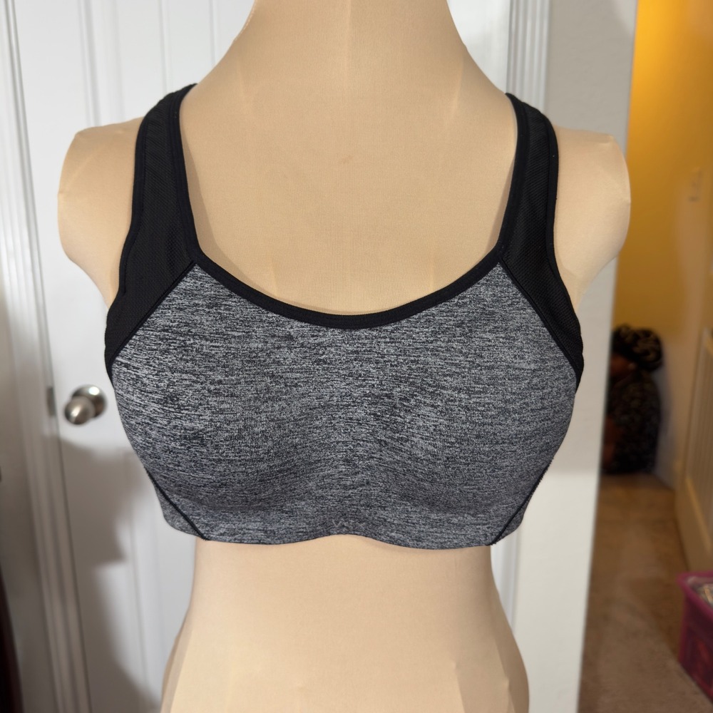 3148 | Victoria's Secret VS Sport High Impact Space Dye Sports Bra Gray 32C